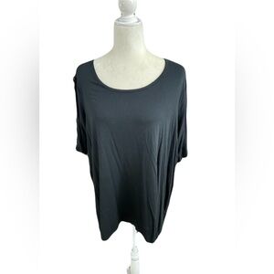 Verve Ami Black 3/4 Cutout Sleeve Top Size 1X